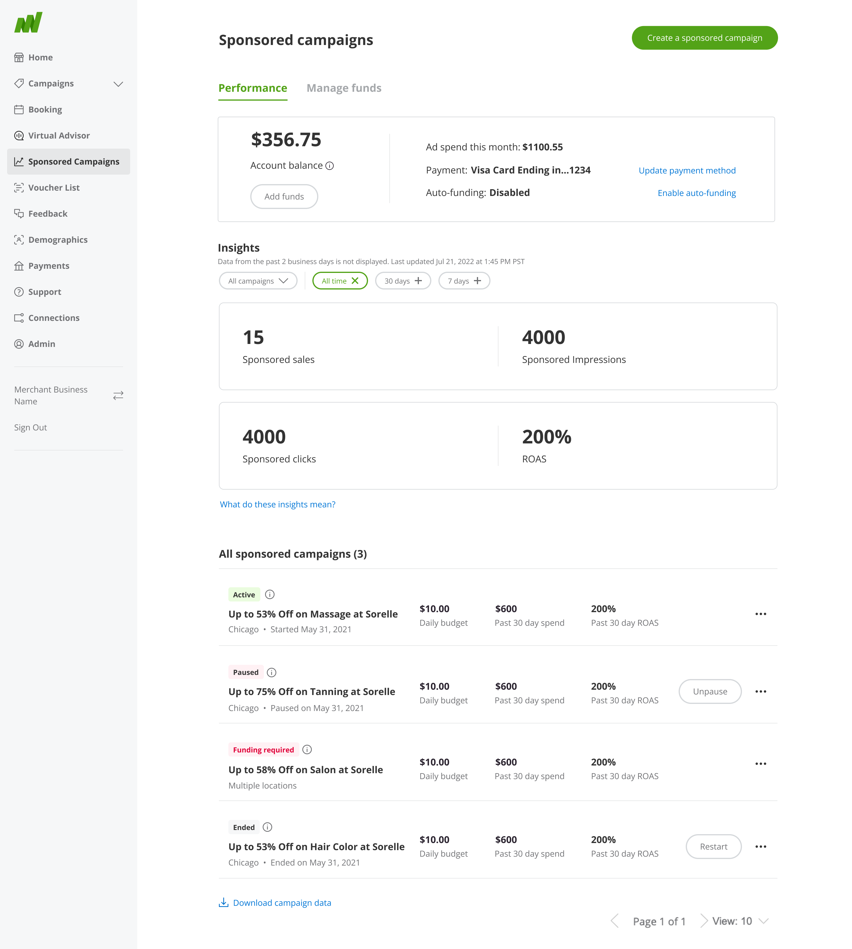 Redesigned Dashboard